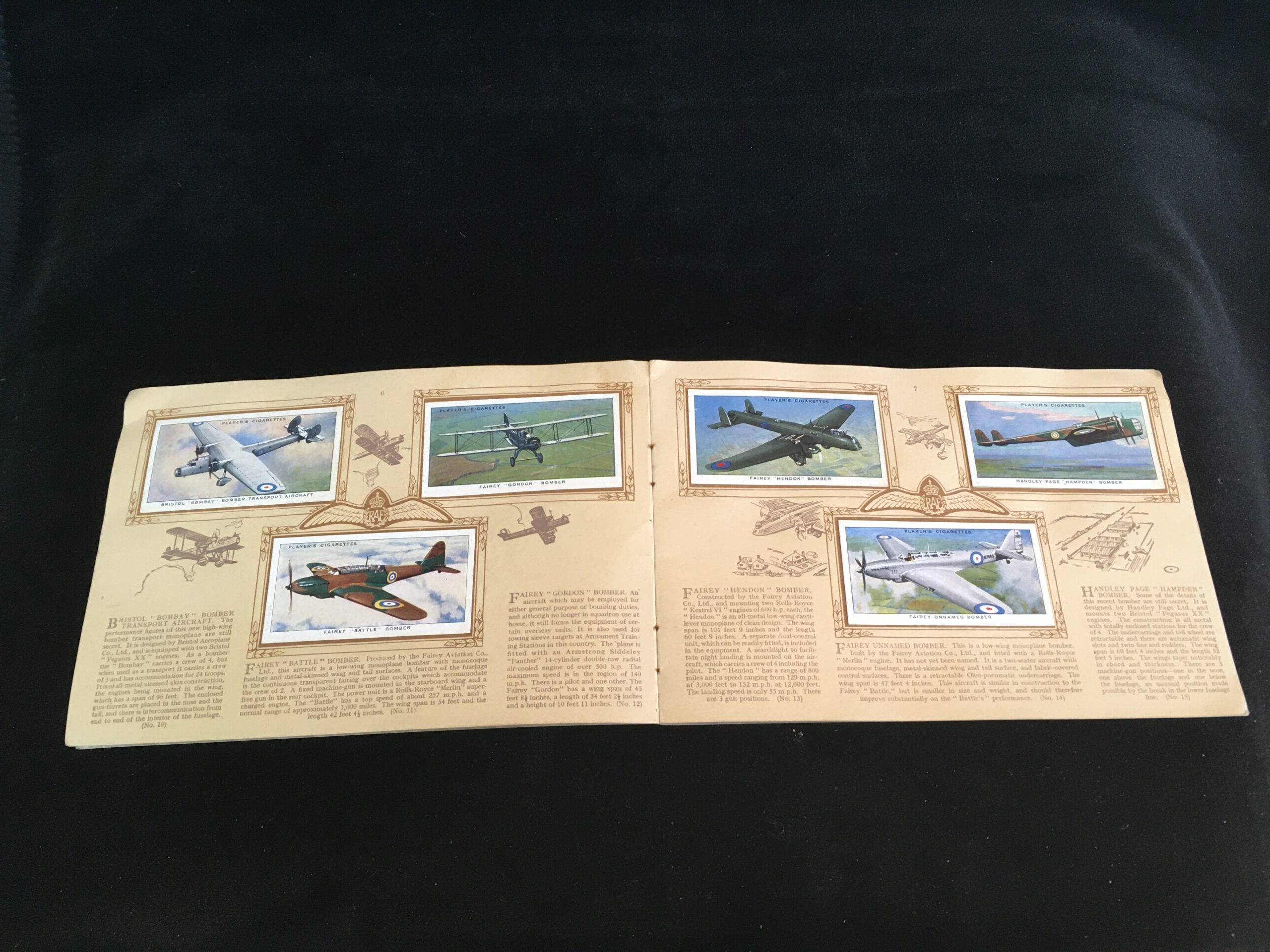 Aircraft of the Royal Air Force - 1938 - Cigarette cards | Trade cards ...